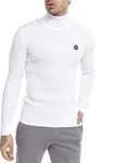 Red Bridge Herren Rollkragen Pullover Sweatshirt Strickpullover Weiß