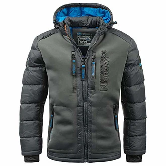 Geographical Norway Herren Winterjacke Beachwood/Briwood Dunkelgrau