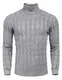 COOFANDY Herren Rollkragenpullover feinstrick Sweater Pulli Langarmshirt