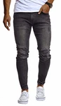 Leif Nelson Herren Hose Slim Fit Jeans LN9145 Schwarz (LN9145)
