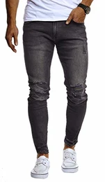 Herren Hose Jeans Stretch Jeanshose Chino Cargo Hose Jogger Freizeithose Slim Fit LN9145; W32L32, Schwarz