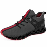 WateLves Herren Laufschuhe Fitness Straßenlaufschuhe Sneaker Sportschuhe Mode Freizeitschuhe Grau