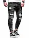 behype. Herren Destroyed Stretch Jeans-Hose Used 80-6376 Schwarz W32/L32