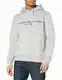 Tommy Hilfiger Herren TOMMY LOGO HOODY Sweatshirt, Grau (Cloud Htr 501), Medium (Herstellergröße:M)
