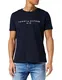 Tommy Hilfiger Herren T-Shirt Kurzarm Core Tommy Logo Rundhalsausschnitt, Blau (Sky Captain), L
