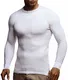 Leif Nelson Herren-Strickpullover Woll-Pullover mit Rundkragen Moderner Pullover Sweatshirt LN20746; M; Beige-Ecru