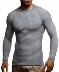 Leif Nelson Herren-Strickpullover Rundkragen LN20746 Grau (LN20746) Leif Nelson Herren-Strickpullover Rundkragen LN20746 Grau (LN20746)