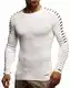 Leif Nelson Herren-Strickpullover Woll-Pullover Rundkragen Moderner Pullover Sweatshirt LN1780; M; Ecru-SC