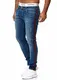 OneRedox Designer Herren Jeans Hose Regular Skinny Fit Jeanshose Basic Stretch Modell 611 611 Blue 30