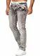 OneRedox Herren Jeans Denim Slim Fit Used Design Modell 5172 32