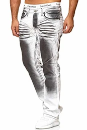 Herren Jeans Denim Slim Fit Used Design Modell 5168 32