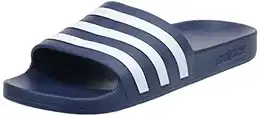 Unisex Adilette Aqua Dusch-& Badeschuhe, Blau Navy, 43 EU