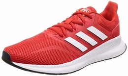 Herren Runfalcon Laufschuhe, Rot (Active Red/Footwear White/Core Black 0), 43 1/3 EU
