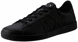 Herren Lace Up Sneaker, Schwarz (Black + Black K001), 43 EU