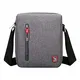 OIWAS Umhängetasche Herren kleine Schultertasche Mini Crossover-Bag Crossbody Tasche für Freizeit Urlaub Ausflug Spaziergang und Wandern Hellgrau