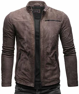 Crone Epic Herren Lederjacke Cleane Leichte Basic Jacke Blau Crone Epic Herren Lederjacke Cleane Leichte Basic Jacke Blau