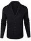 iClosam Herren Strickjacke Cardigan Mit V-Ausschnitt Aus Baumwolle