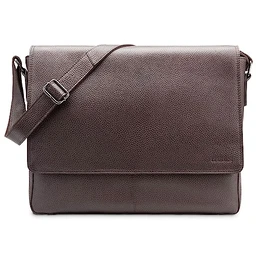 Messenger Bag, Oxford Echtleder Umhängetasche Herren Ständiger Begleiter, Leder Laptoptasche bis 15 Zoll Ausreichend Platz, Umhängetasche mit Schultergurt Begleiter Zur Arbeit