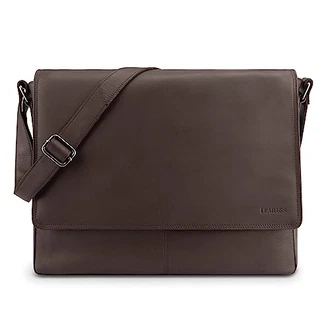 LEABAGS Messenger Bag Oxford Umhängetasche Schwarz