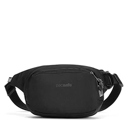 Vibe 100 - Anti-Diebstahl Hüfttasche, Diebstahlschutz Hipbag, 210D Nylon Ripstop, Umhängetasche Tasche, Schwarz/Jet Black