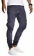 Leif Nelson Herren Hose Jeans Stretch Jeanshose Chino Cargo Chinohose Jogger Freizeithose Stretch Slim Fit LN9285; W32L32, Blau
