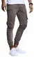 Leif Nelson Herren Hose Jeans Stretch Jeanshose Chino Cargo Chinohose Jogger Freizeithose Stretch Slim Fit LN9285; W32L32, Anthrazit