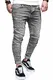 behype. Herren Stretch Jeans-Hose 80-1050 Grau W32/L32