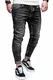 behype. Herren Stretch Jeans-Hose 80-1050 Schwarz W32/L32
