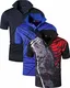 jeansian Herren 3 Stuck Mischen Pack Sport Polo T-Shirt LSL195 MixPackD M