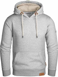 Herren Kapuzenpullover grau meliert, M, GEC473