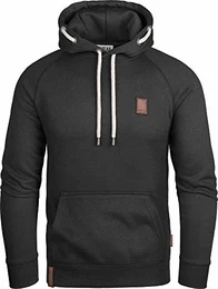 Herren Kapuzenpullover mit Inside Out Hood String schwarz, M, GEC484