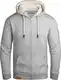Grin&Bear Herren Kapuzenjacke grau meliert, M, GEC490