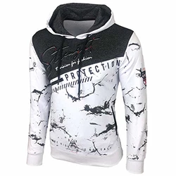 Baxboy Herren Pullover Hoodie Sweatjacke Longsleeve Sweatshirt Jacke Langarm Kapuzenpullover Hoody Sweater (2628) 2628