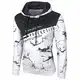 Baxboy Herren Pullover Hoodie Sweatjacke Longsleeve Sweatshirt Jacke Langarm Kapuzenpullover Hoody Sweater 2628, Farbe:Weiß, Größe:S