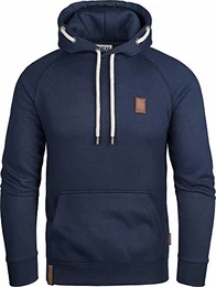 Herren Kapuzenpullover mit Inside Out Hood String Navy, M, GEC484