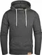 Grin&Bear Herren Kapuzenpullover mit hohem Kragen anthrazit, M, GEC474