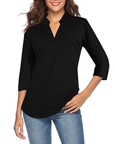 KOG Damen T-Shirt Aus Baumwolle-Leinen – Lässiges Basic Mit Print, In Großen Größen