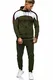 OneRedox Herren Jogginganzug Sportanzug Modell 1148 Grün M