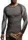 Leif Nelson Herren dünner Strick-Pullover Rundhals-Ausschnitt Slim Fit Winter Sommer Moderner Männer Winterpullover Wollpullover Langarm Crew Neck Feinstrick FBA-1830 Schwarz-Ecru Medium