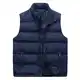 Allthemen Herren Steppweste mit Stehkragen Sportweste Leicht Winter Männer Vest Outdoor Übergangsjacke Blau M