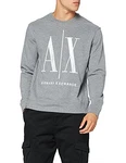 Armani Exchange Herren Icon Sweat Sweatshirt Grau