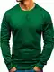 BOLF Herren Sweatshirt Pullover Sweater Pulli ohne Kapuze Langarmshirt Rundhalsausschnitt Farbvarianten Crew Neck Longsleeve Classic Fitness Basic Sport J.Style 2001 Grün M [1A1]