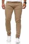 Red Bridge Herren Jeans Hose Slim-Fit Röhrenjeans Denim Colored Camel