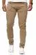 Red Bridge Herren Jeans Hose Slim-Fit Röhrenjeans Denim Colored Camel W32 L32