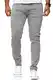 Red Bridge Herren Jeans Hose Slim-Fit Röhrenjeans Denim Colored Grau W32 L32