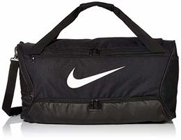 Brasilia (Medium) Trainingstasche, Black/Black/White, 64 x 30 x 30 cm
