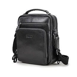Echtes Leder Herren für 9.7 inch Laptop Tasche Tote Handtasche Mini Tab Messenger KleinUmhängetasche Tasche Handtasche Braun (Schwarz)