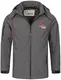 Arctic Seven Herren Softshell Jacke Funktionsjacke Outdoor Regenjacke Atmungsaktiv Fleece Innenfutter AS087 [AS-087-Dunkelgrau-Gr.S]