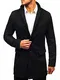 BOLF Herren Mantel Wintermantel Bussines Elegant Wärm J.Style NZ01 Schwarz M [4D4]