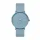 Skagen Unisex Erwachsene Analog Quarz Uhr mit Silikon Armband SKW6509